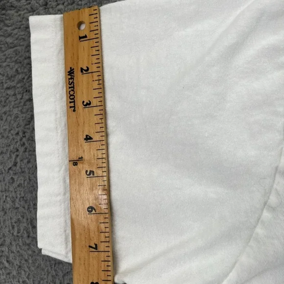 Vtg 90s Hanes 50th Anniv TOXX Member Print Adult XL White USA Single Stitch - Picture 12 of 15